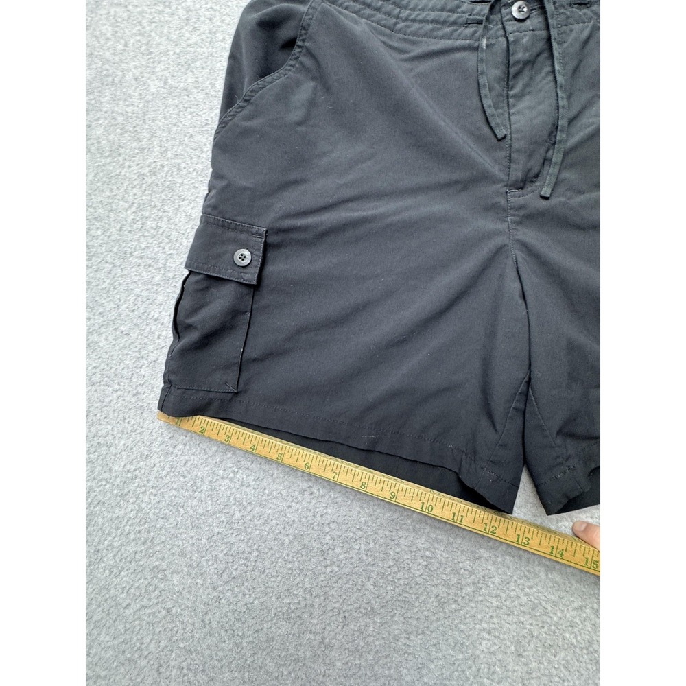 Patagonia Shorts Womens 12 Black Cargo Outdoor Drawstring Waist Pocket Hiking - Picture 2 of 14